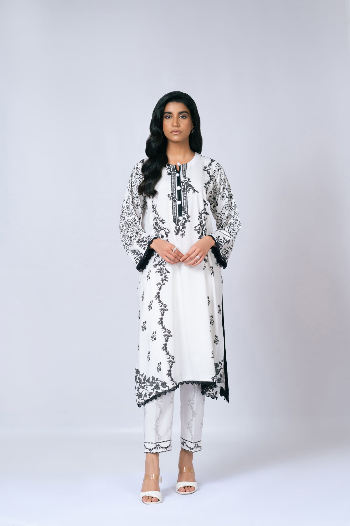 buy online stitched 2 piece linen suits for women in Pakistan