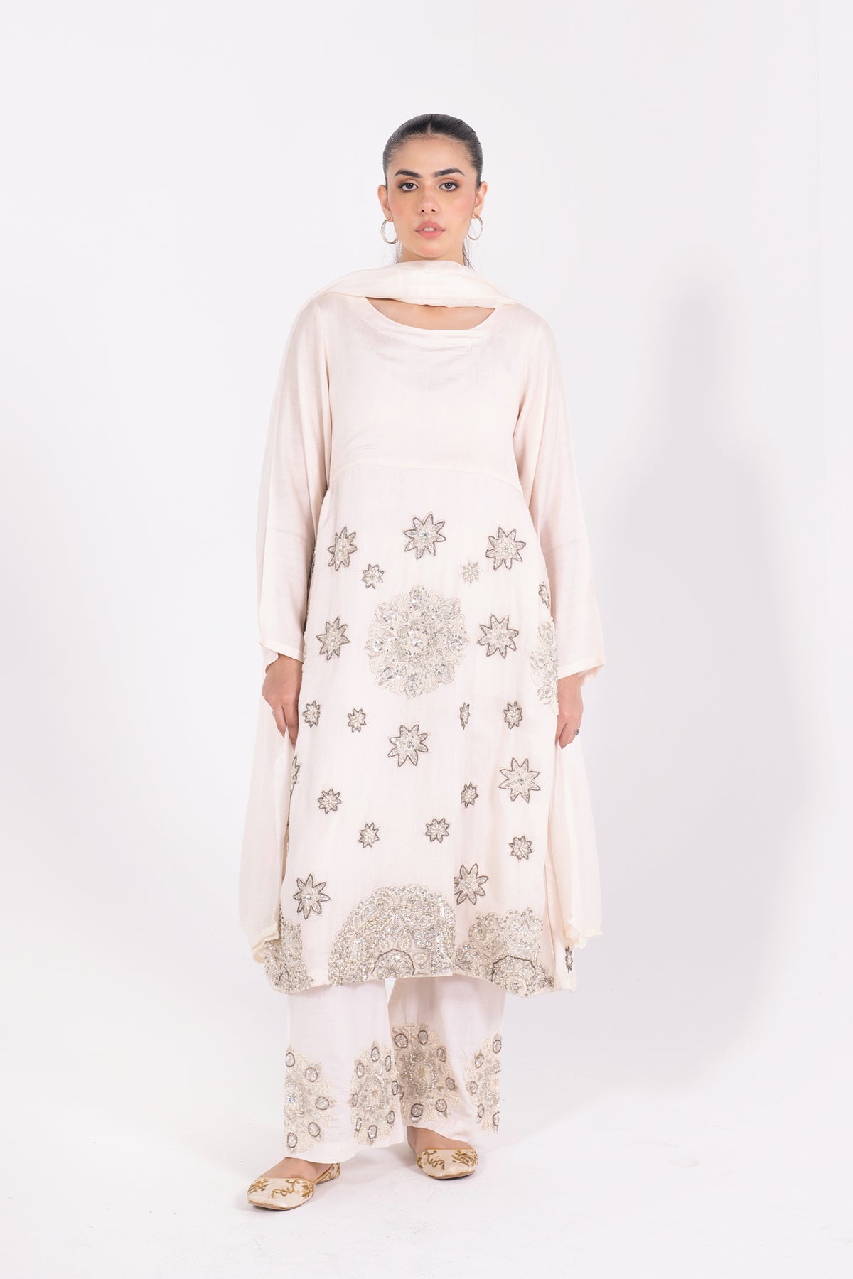 Pakistani formal Three-piece stitched suits