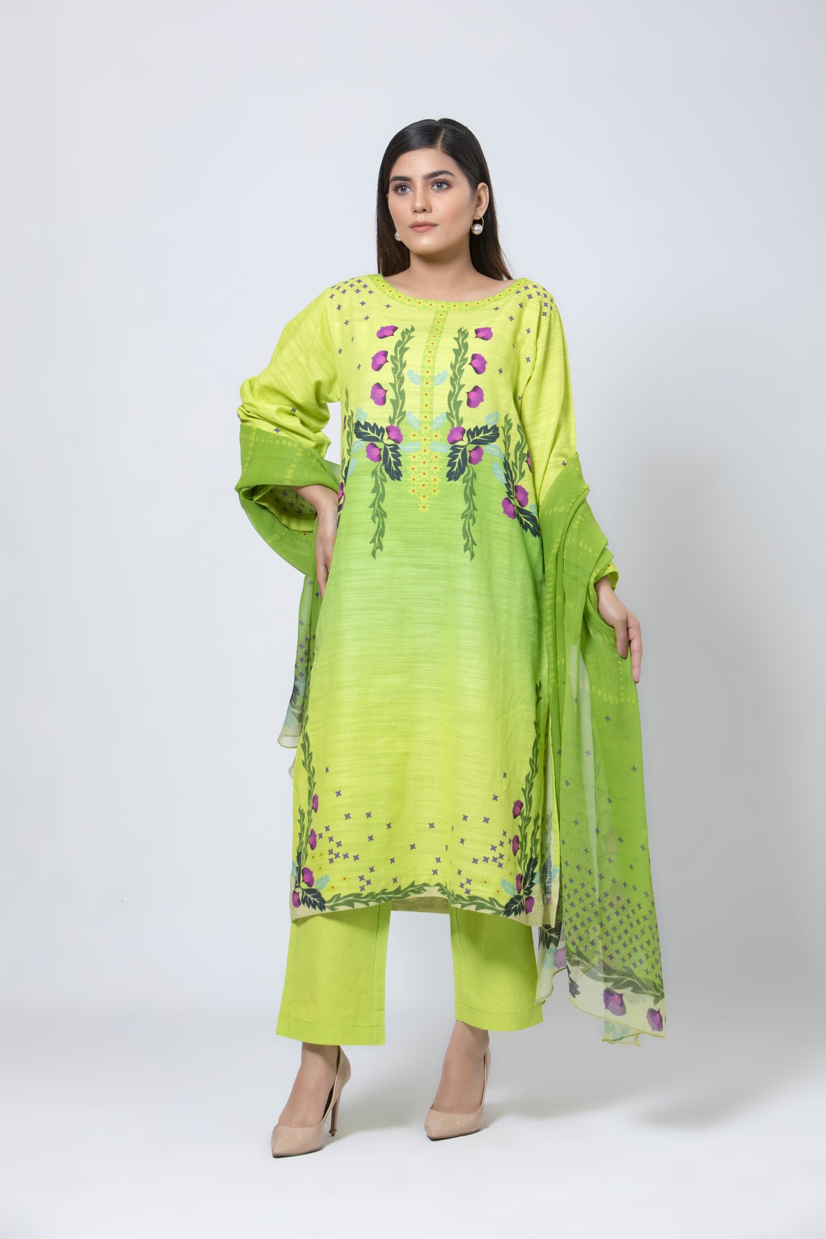 ready made khaddar 3 piece suits for women online in Pakistan